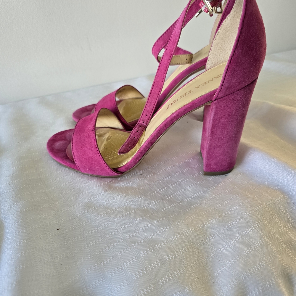 Ivanka Trump Fuchsia Suede Heels